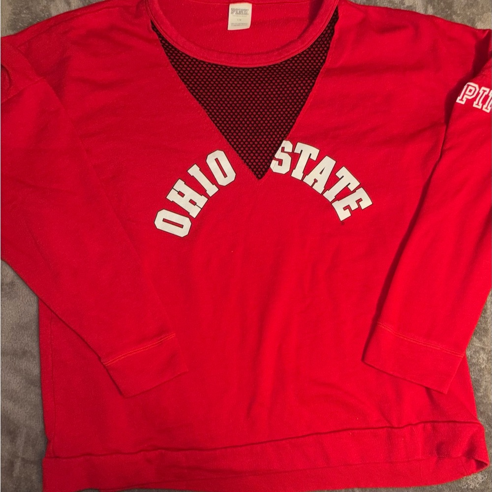 PINK Victoria's Secret Red Ohio State Sweater